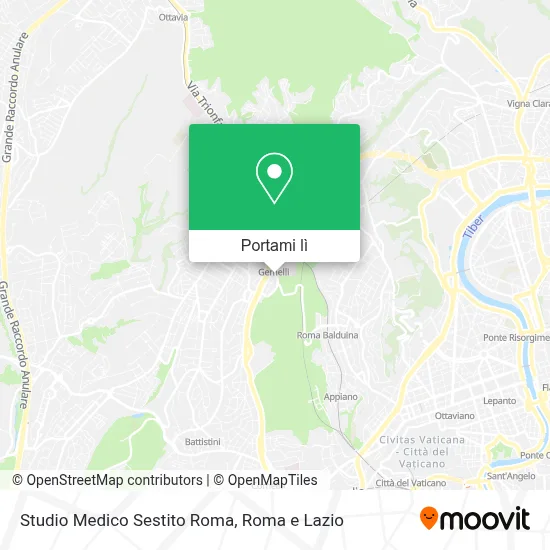 Mappa Studio Medico Sestito Roma