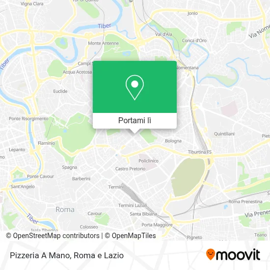 Mappa Pizzeria A Mano