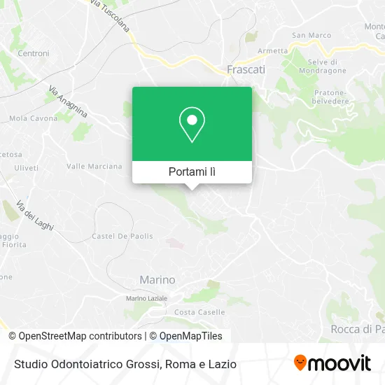 Mappa Studio Odontoiatrico Grossi