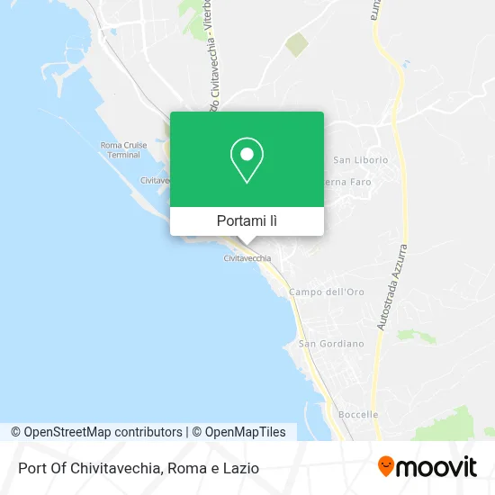Mappa Port Of Chivitavechia