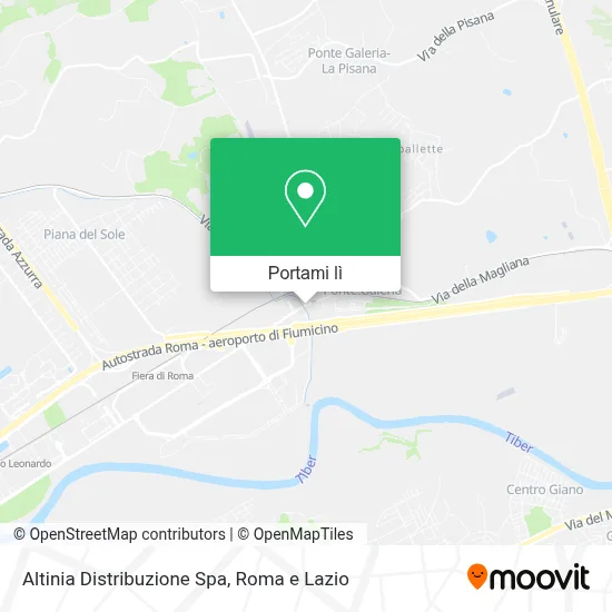 Mappa Altinia Distribuzione Spa