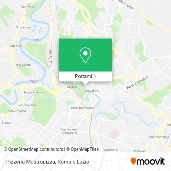 Mappa Pizzeria Mastropizza