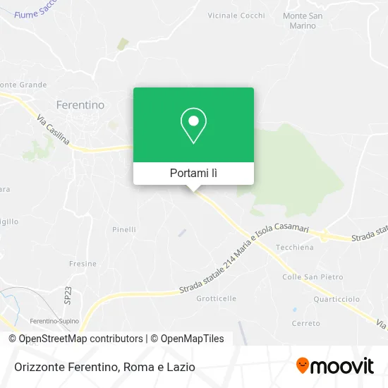 Mappa Orizzonte Ferentino