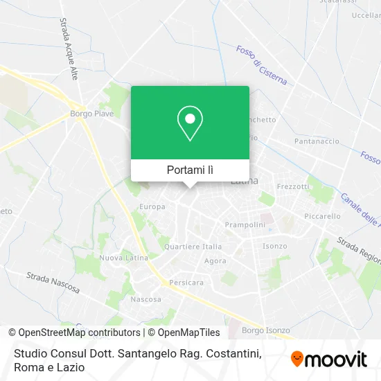 Mappa Studio Consul Dott. Santangelo Rag. Costantini