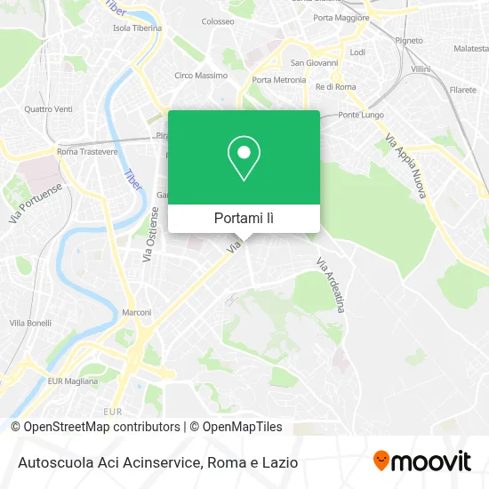 Mappa Autoscuola Aci Acinservice