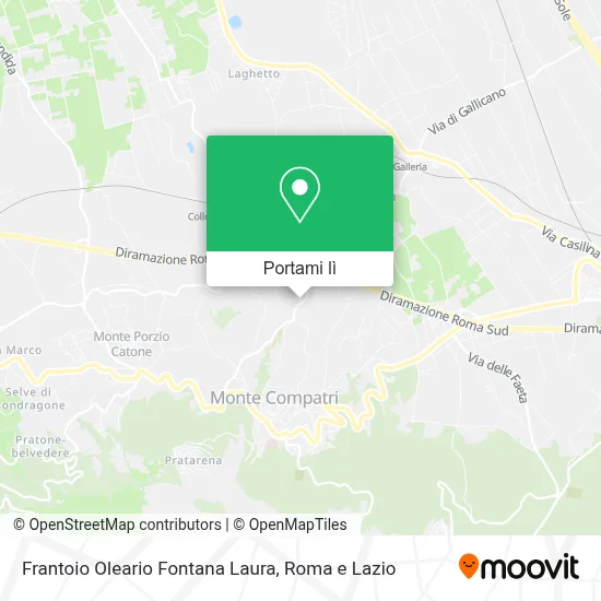 Mappa Frantoio Oleario Fontana Laura