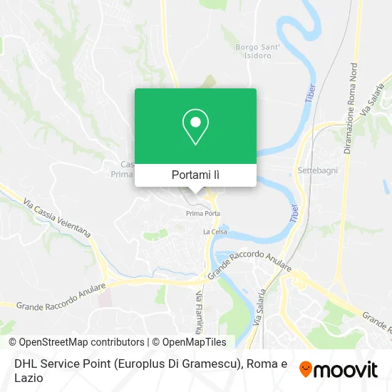Mappa DHL Service Point (Europlus Di Gramescu)