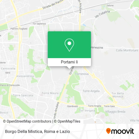 Mappa Borgo Della Mistica