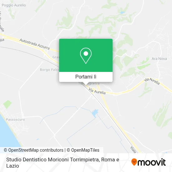 Mappa Studio Dentistico Moriconi Torrimpietra