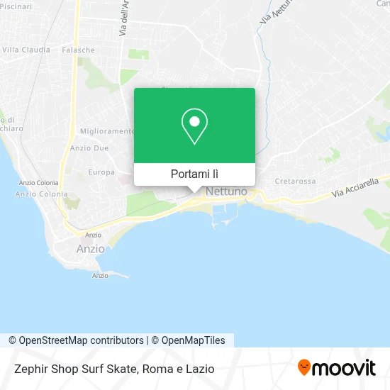 Mappa Zephir Shop Surf Skate