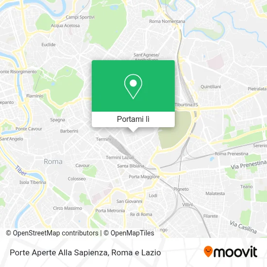 Mappa Porte Aperte Alla Sapienza
