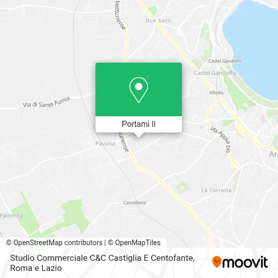 Mappa Studio Commerciale C&C Castiglia E Centofante
