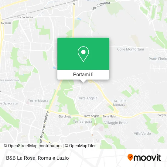 Mappa B&B La Rosa