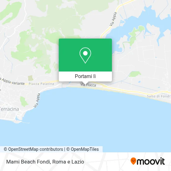 Mappa Mami Beach Fondi