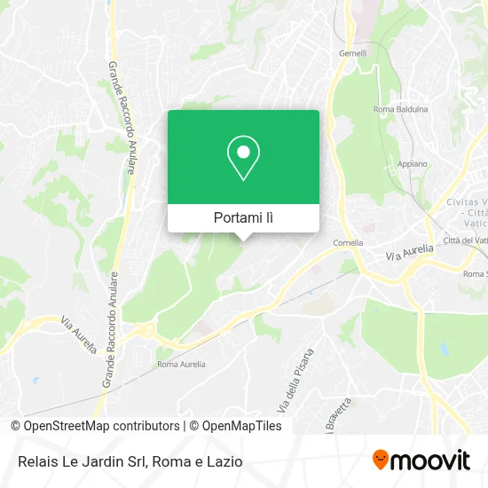 Mappa Relais Le Jardin Srl