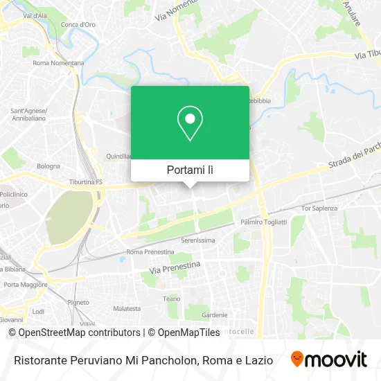 Mappa Ristorante Peruviano Mi Pancholon