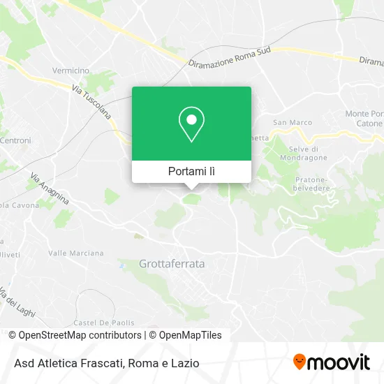 Mappa Asd Atletica Frascati