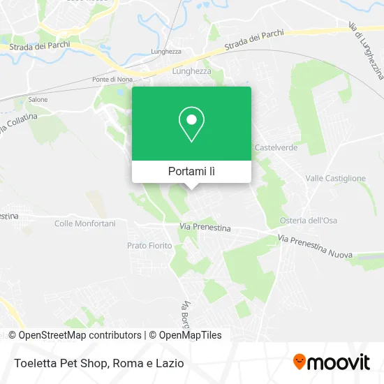 Mappa Toeletta Pet Shop