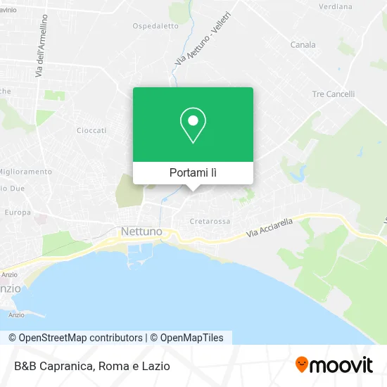 Mappa B&B Capranica