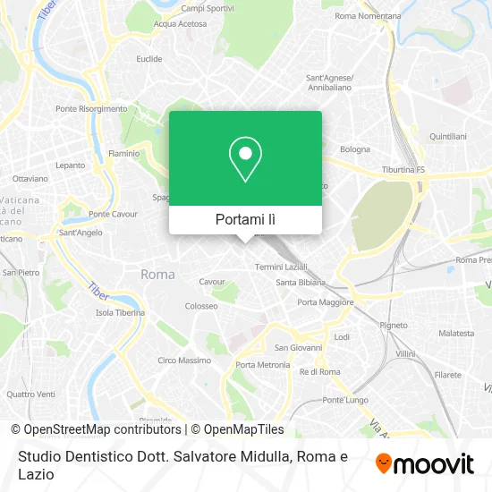 Mappa Studio Dentistico Dott. Salvatore Midulla