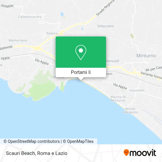 Mappa Scauri Beach