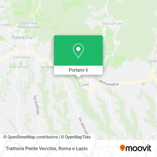 Mappa Trattoria Ponte Vecchio