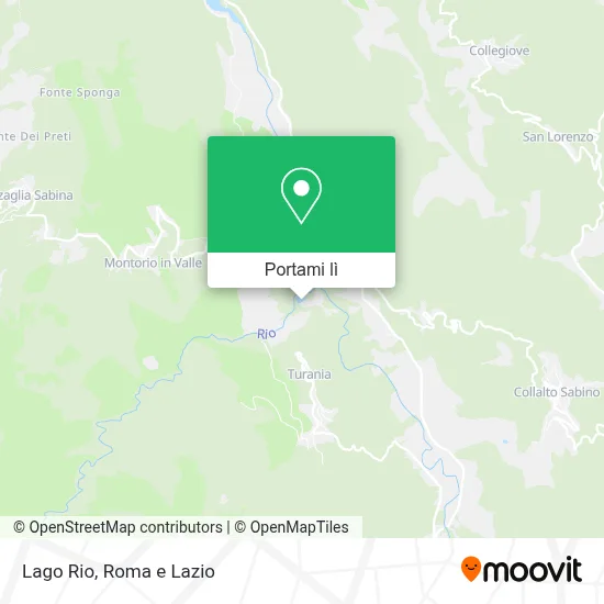Mappa Lago Rio