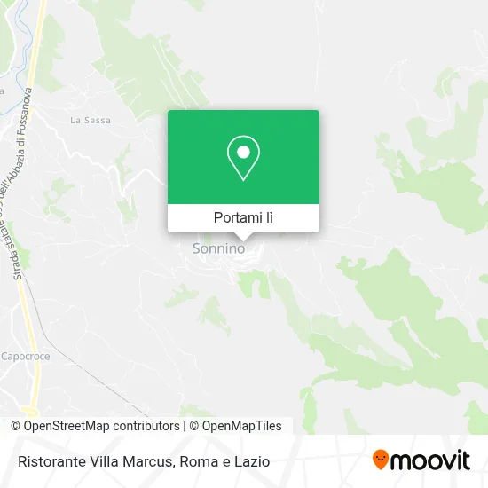Mappa Ristorante Villa Marcus