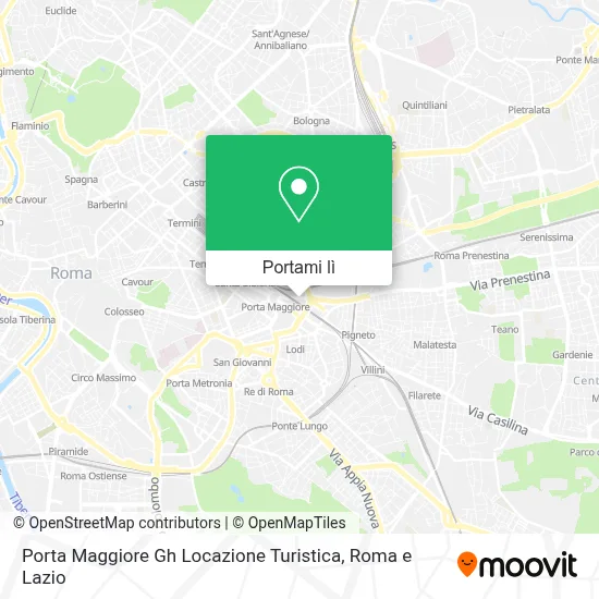 Mappa Porta Maggiore Gh Locazione Turistica