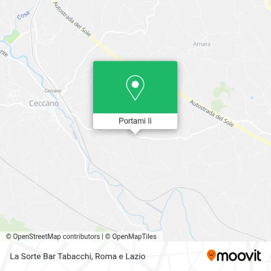 Mappa La Sorte Bar Tabacchi