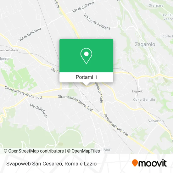 Mappa Svapoweb San Cesareo