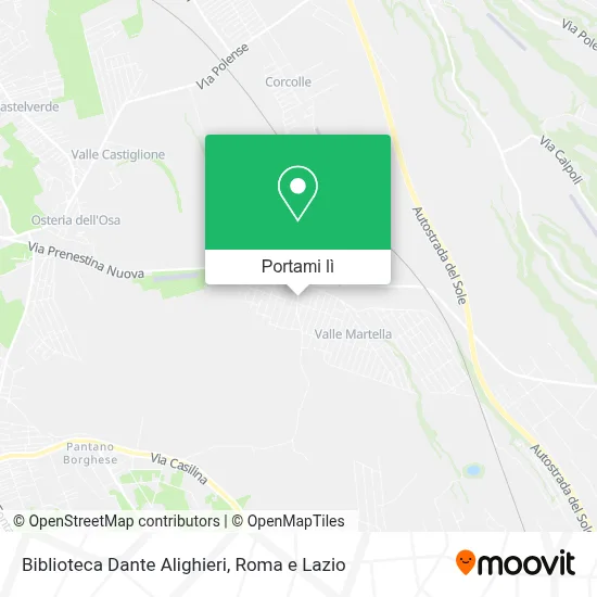 Mappa Biblioteca Dante Alighieri