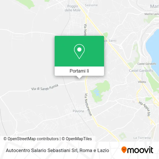 Mappa Autocentro Salario Sebastiani Srl