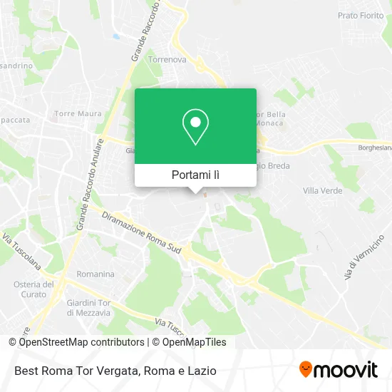 Mappa Best Roma Tor Vergata