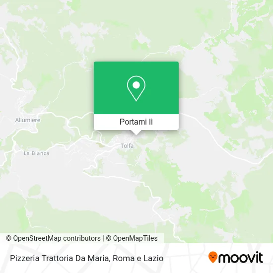 Mappa Pizzeria Trattoria Da Maria