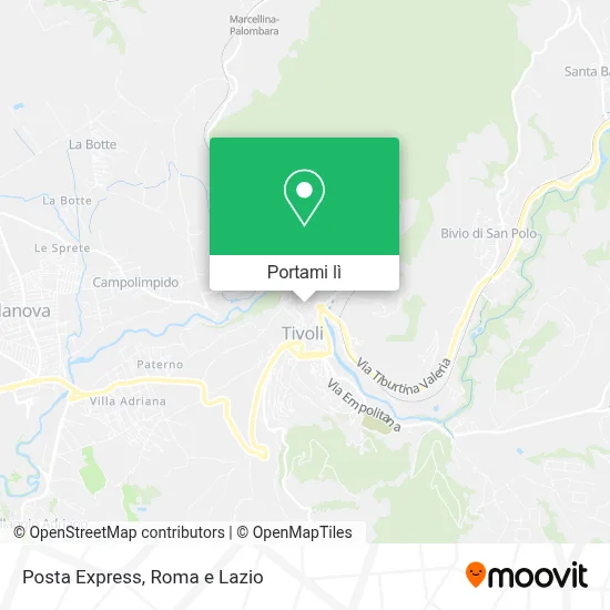 Mappa Posta Express