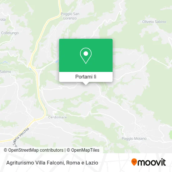 Mappa Agriturismo Villa Falconi