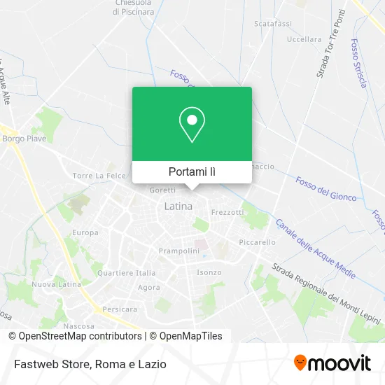 Mappa Fastweb Store