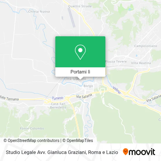 Mappa Studio Legale Avv. Gianluca Graziani