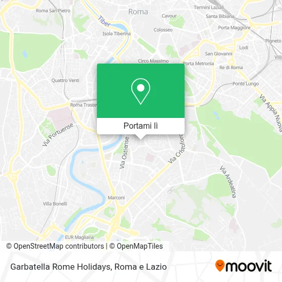 Mappa Garbatella Rome Holidays