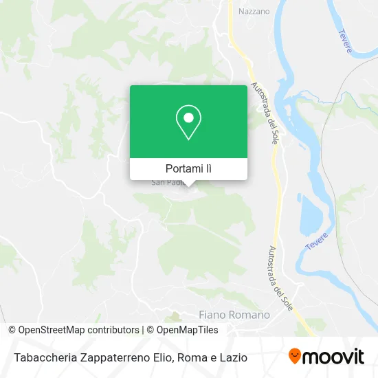 Mappa Tabaccheria Zappaterreno Elio