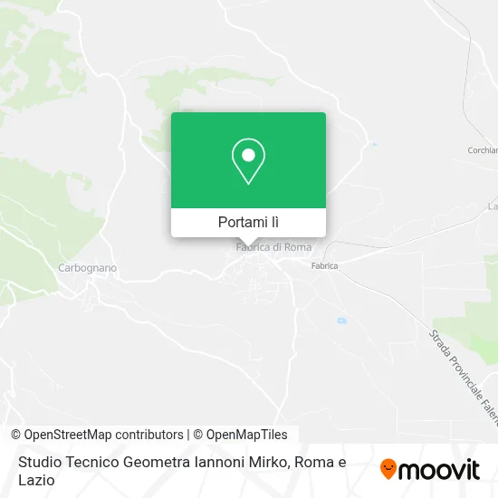 Mappa Studio Tecnico Geometra Iannoni Mirko