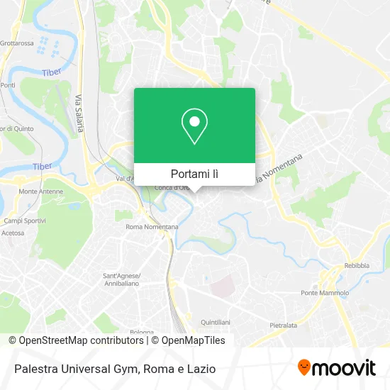 Mappa Palestra Universal Gym