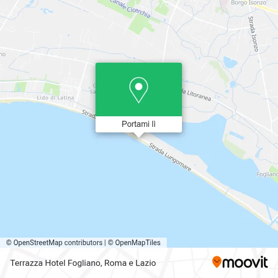 Mappa Terrazza Hotel Fogliano