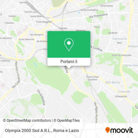 Mappa Olympia 2000 Ssd A R.L.