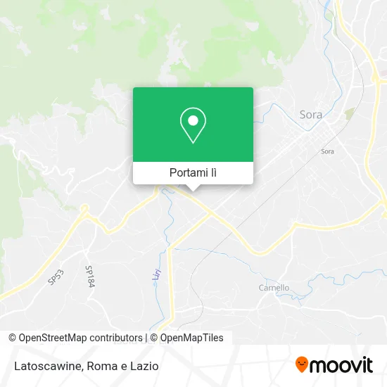 Mappa Latoscawine