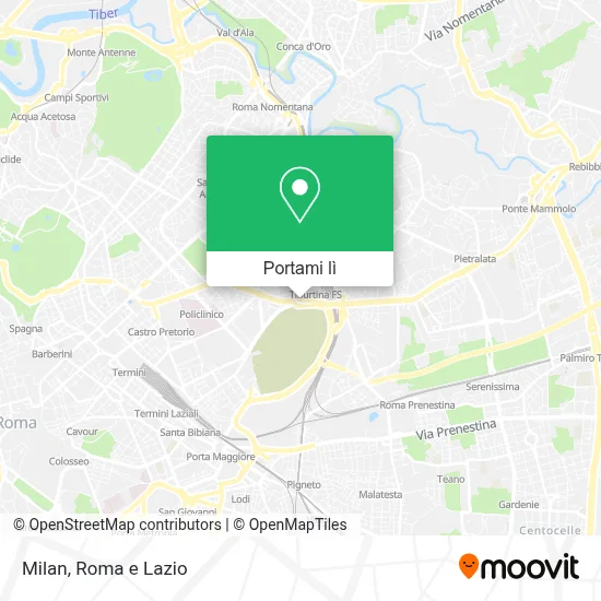 Mappa Milan