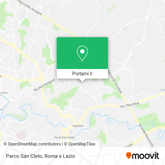 Mappa Parco San Cleto