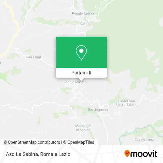 Mappa Asd La Sabina