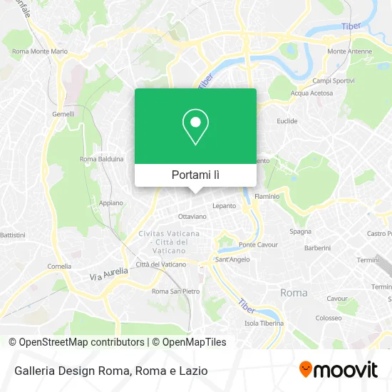 Mappa Galleria Design Roma